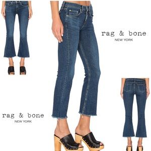 NEW Rag & Bone Crop Flare Jeans